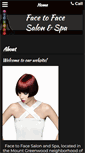 Mobile Screenshot of facetofacesalonandspa.net